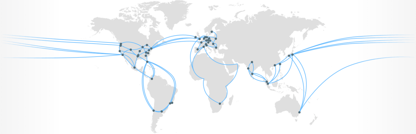 Google Cloud network & CDN map